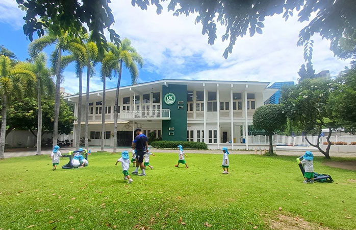 Children enjoying outdoor activities in the playground